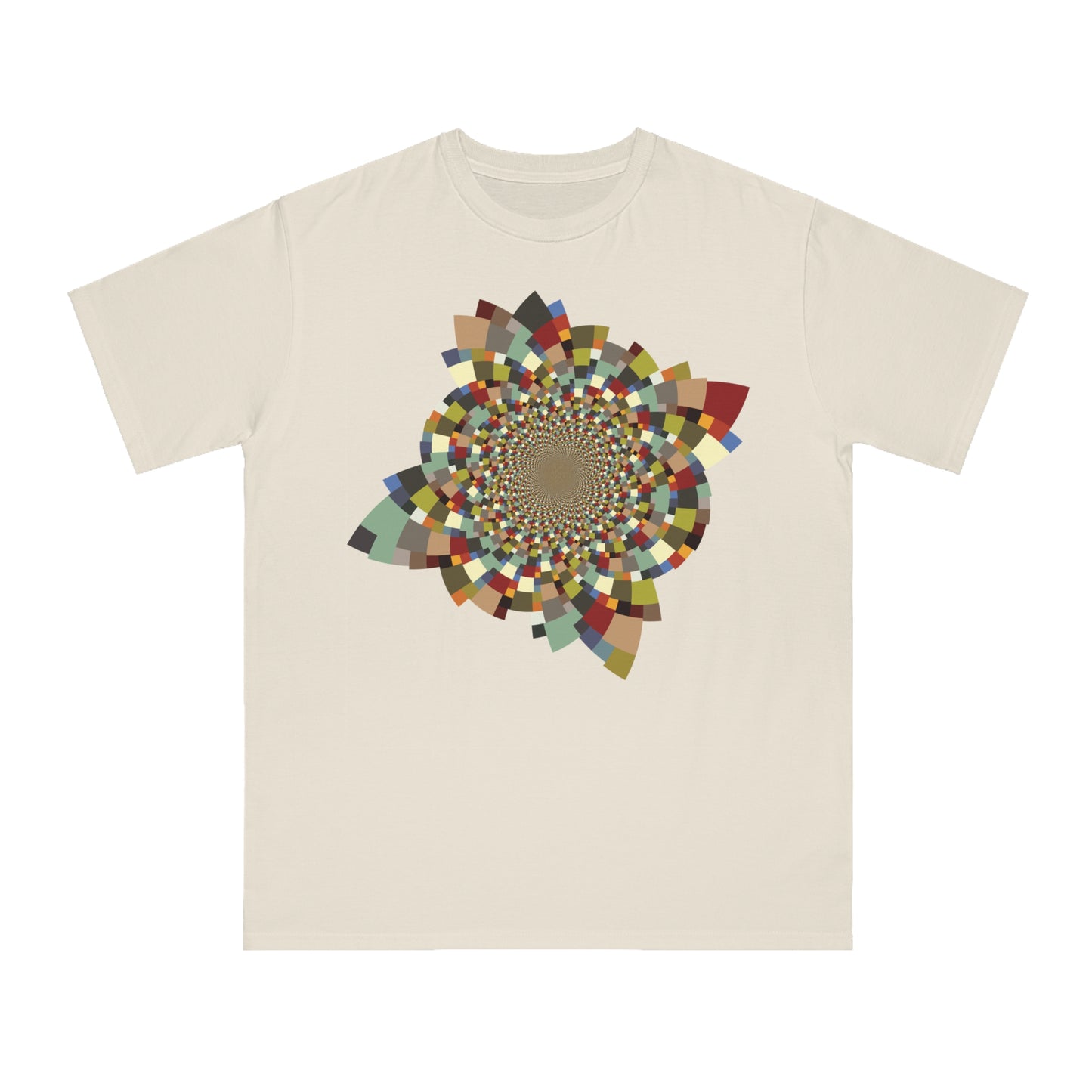 Organic Unisex Classic T-Shirt with Vibrant Schatt Pattern (multiple colors)