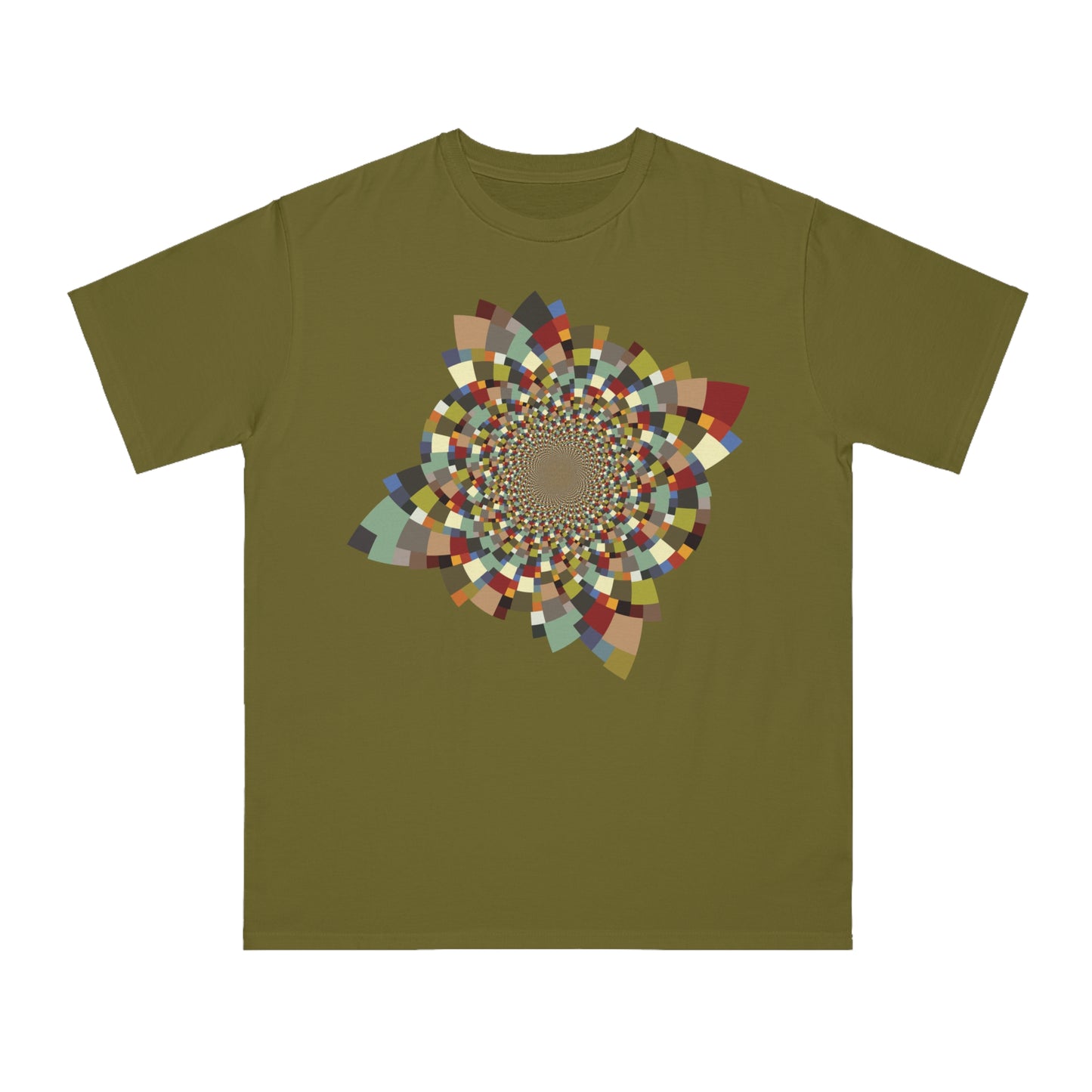 Organic Unisex Classic T-Shirt with Vibrant Schatt Pattern (multiple colors)