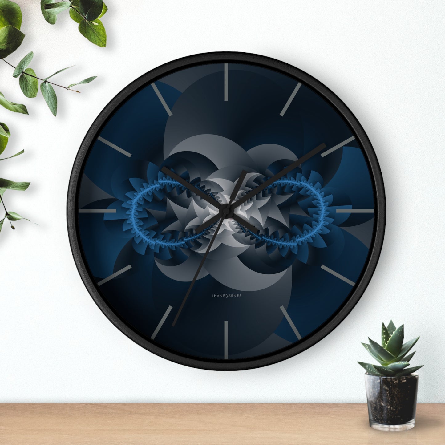 "INFINITY"  col. Midnight Blue, a Jhane Barnes custom designed Wall Clock