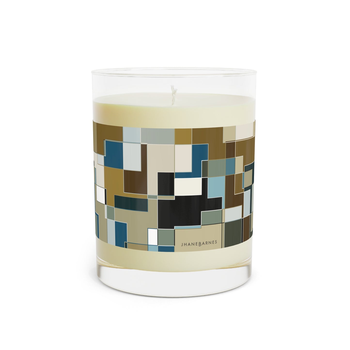 "POLYOMINOES"  col. Mint Chocolate  Scented Candle - choose from three scents, 11oz