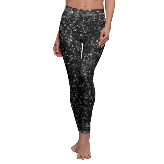 Women's Mid-rise Casual Leggings "ROUNDABOUT" col. Black