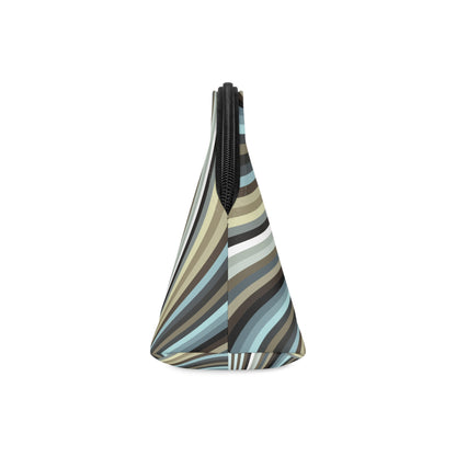 Stylish Makeup Bag with Jhane Barnes custom design "STRIPE INVERSION"