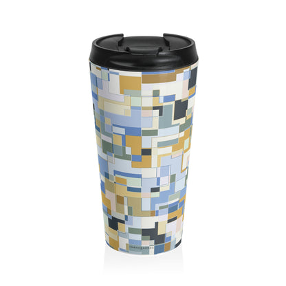 "POLYOMINOES"  Col Beach - Stainless Steel Travel Mug