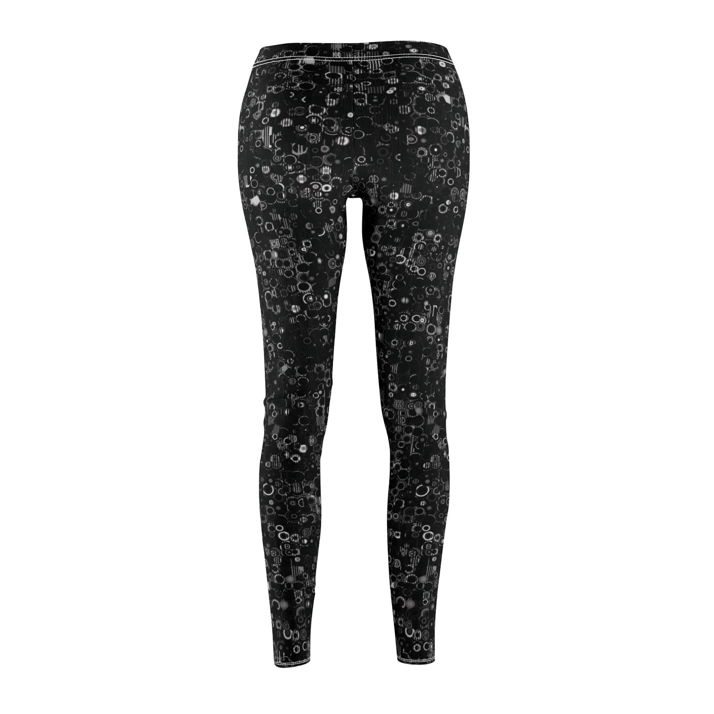 Women's Mid-rise Casual Leggings "ROUNDABOUT" col Black