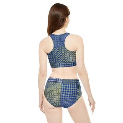 Sporty Bikini Set "FREQUENCY" col Earth