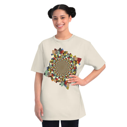 Organic Unisex Classic T-Shirt with Vibrant Schatt Pattern (multiple colors)