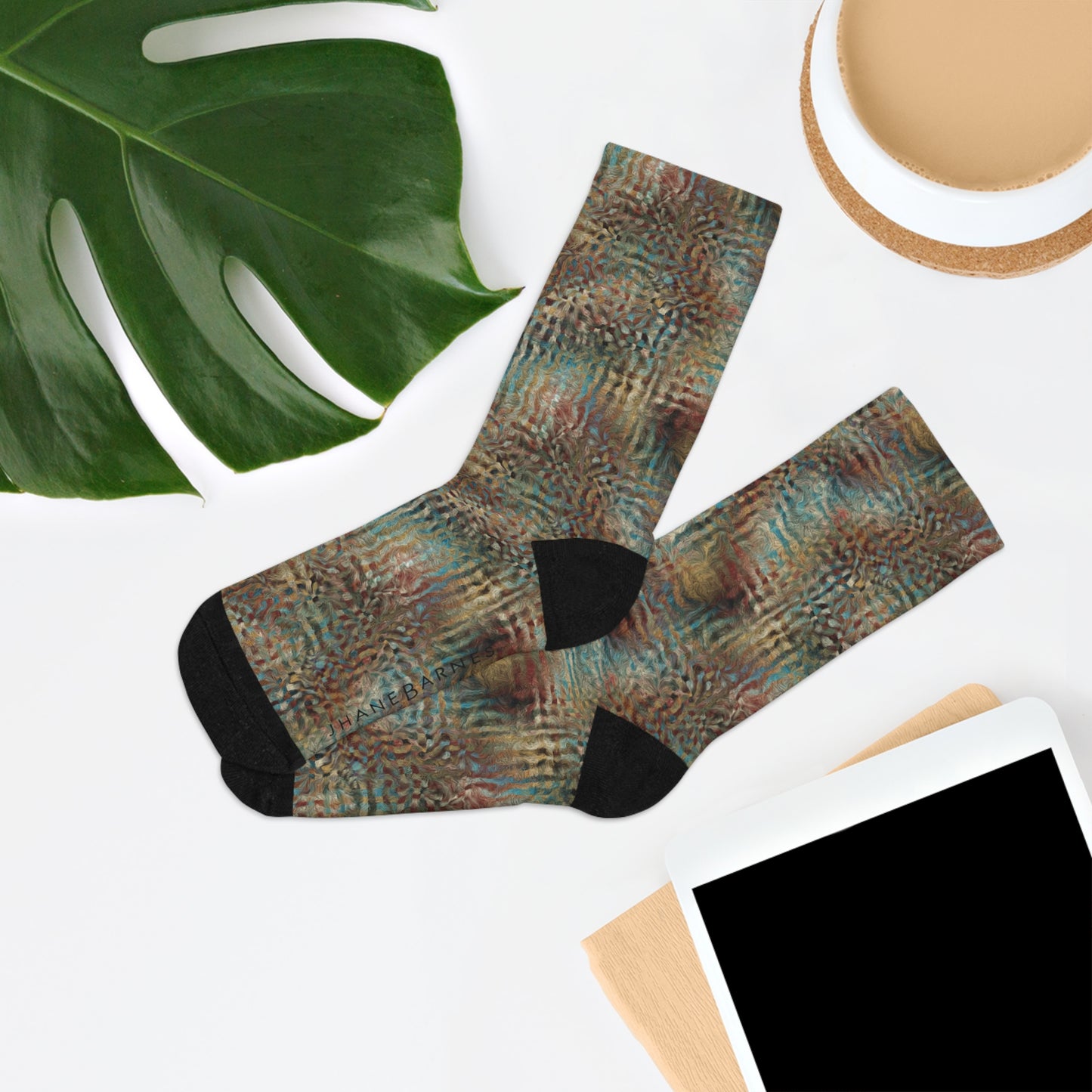 Recycled Poly Socks  "PRISM" Jhane Barnes custom design