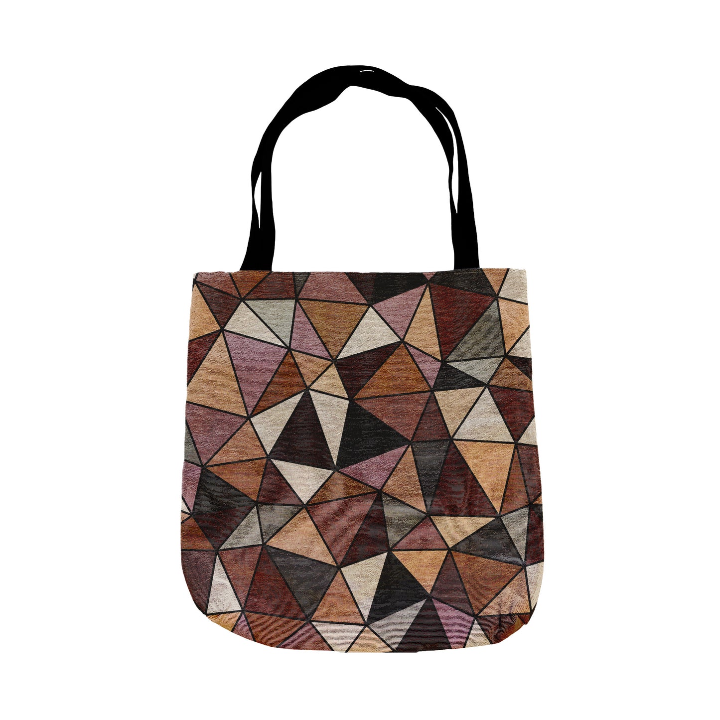 Woven Tote Bag "LATTICE" col. Toffee Terrain