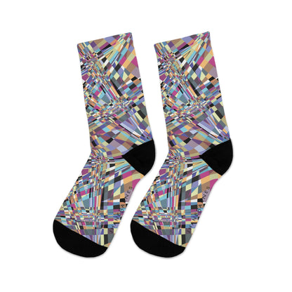 Recycled Poly Socks  "SLICE" Jhane Barnes custom design