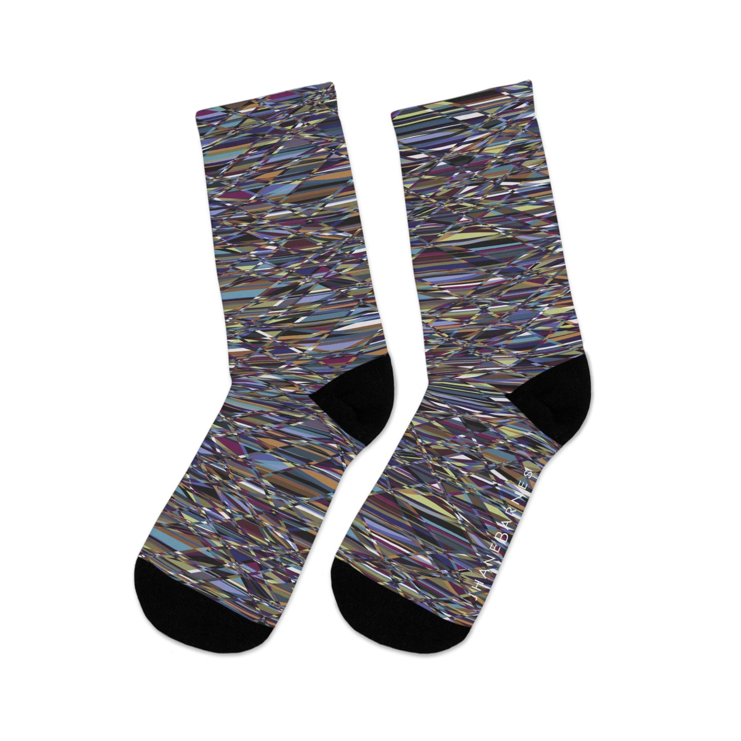 Recycled Poly Socks  "WRAP" col Light Slurm Jhane Barnes custom design