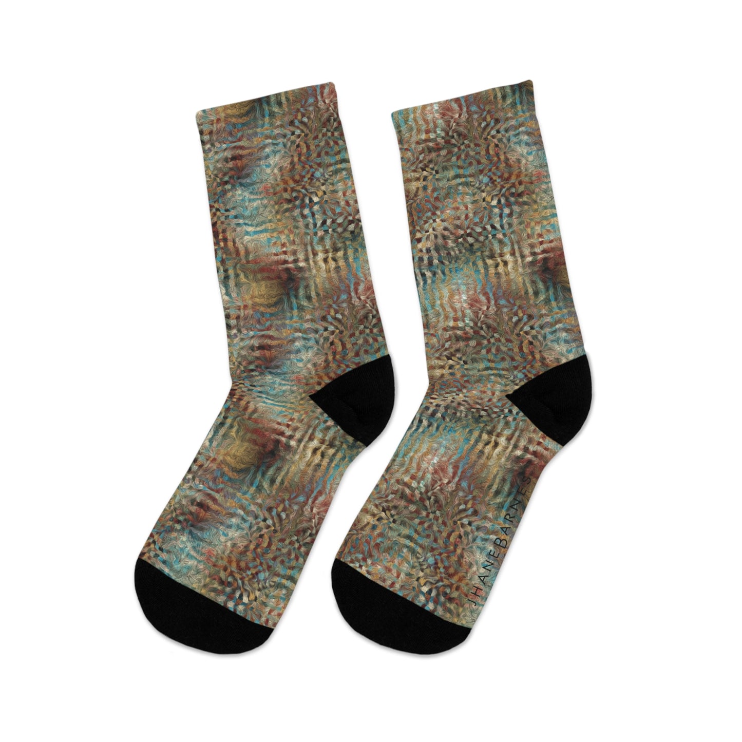 Recycled Poly Socks  "PRISM" Jhane Barnes custom design