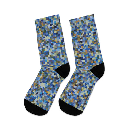 Recycled Poly Socks  "RICKRACK" Jhane Barnes custom design