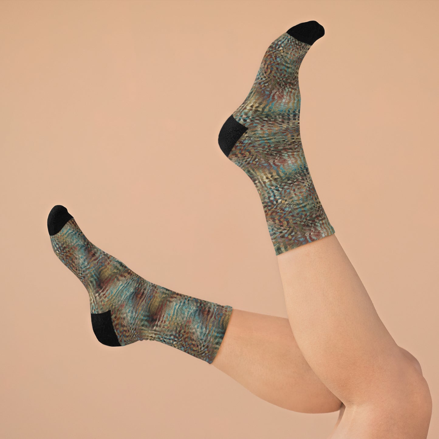 Recycled Poly Socks  "PRISM" Jhane Barnes custom design