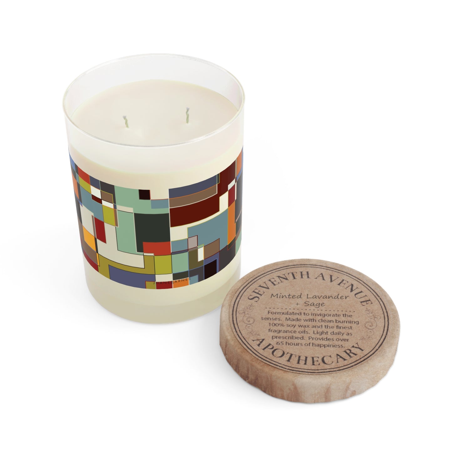 "POLYOMINOES"  col-4  Scented Candle - choose from three scents, 11oz