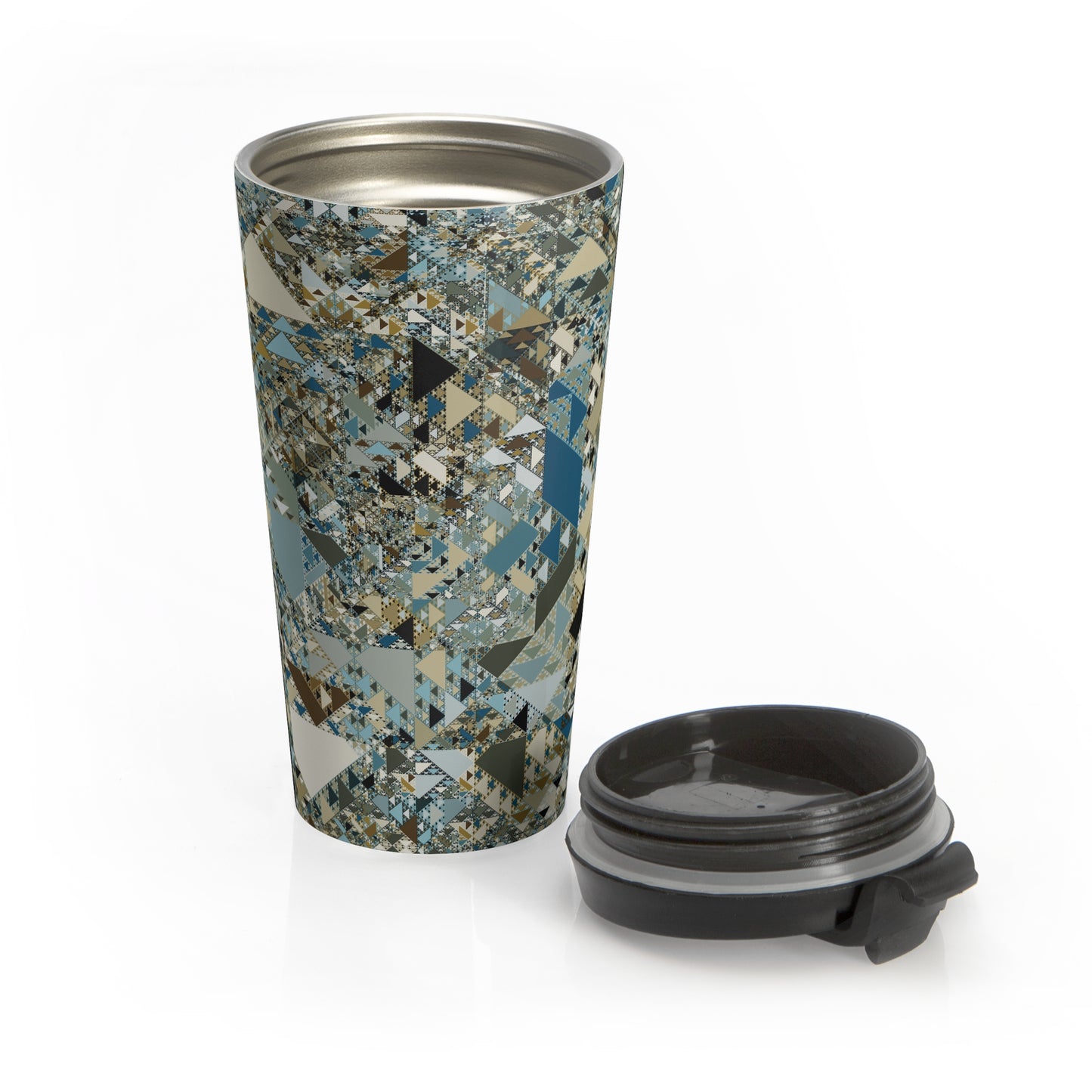 "SIERPINSKI"  Stainless Steel Travel Mug