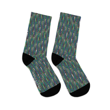 Recycled Poly Socks  "PALETTE" Jhane Barnes custom design