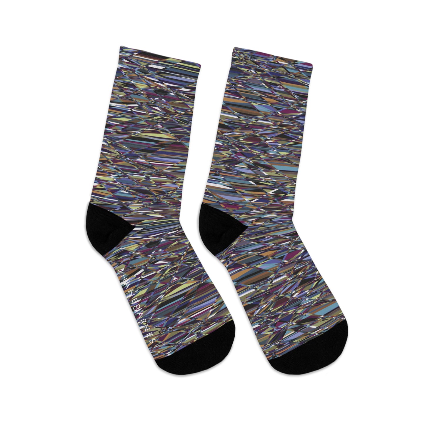 Recycled Poly Socks  "WRAP" col Light Slurm Jhane Barnes custom design