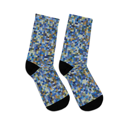 Recycled Poly Socks  "RICKRACK" Jhane Barnes custom design