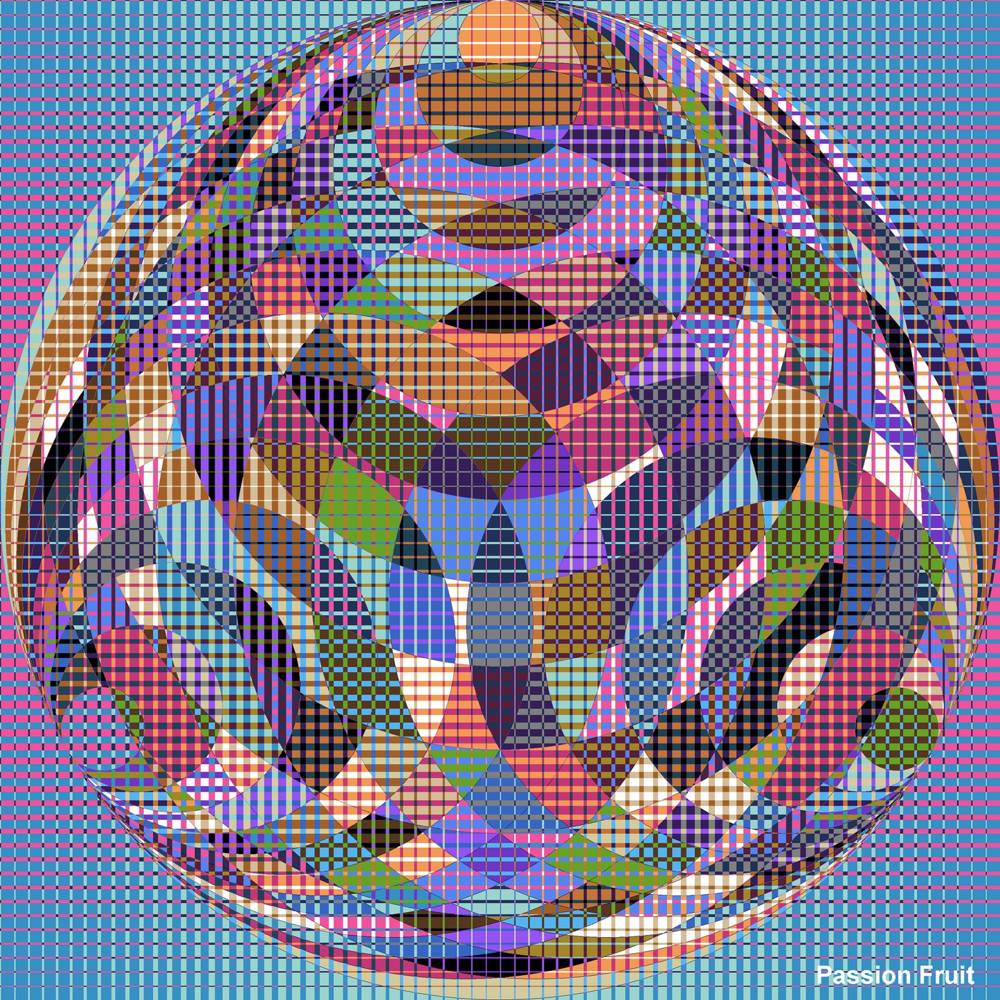 SPHERE   - JHANE BARNES custom design Digital artwork on Canvas   *more colors avail